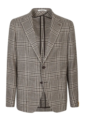 Tagliatore checked single-breasted jacket - Neutrals