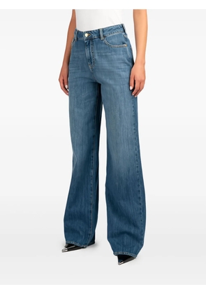 Emporio Armani logo-plaque jeans - Blue