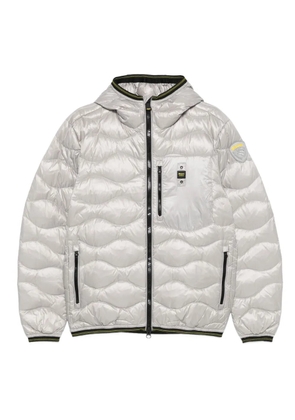 Blauer quilted hooded jacket - White