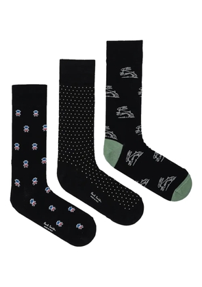 Paul Smith patterned socks (pack of three) - Black