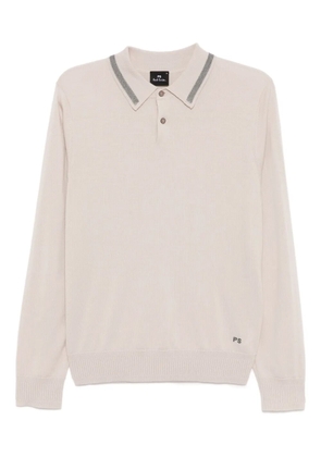 PS Paul Smith merino polo shirt - Neutrals