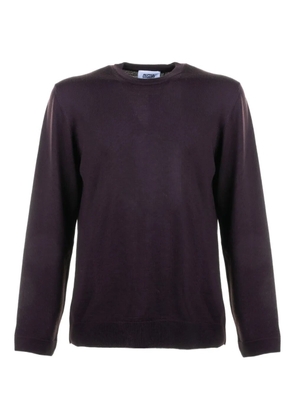 ALPHA STUDIO crew-neck long-sleeved sweater - Purple