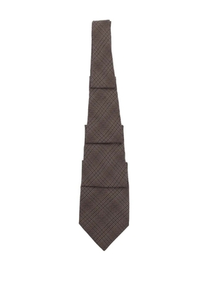 OUR LEGACY stripe-printed tie - Brown