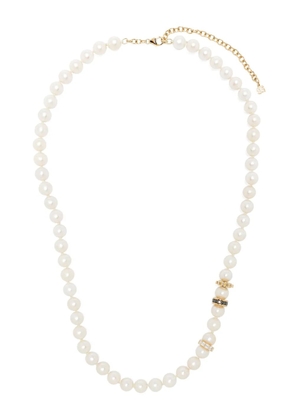 Sydney Evan 14kt yellow gold diamond and pearl necklace - White