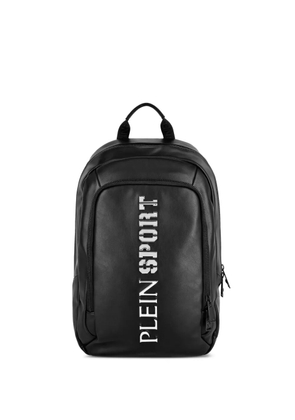 Plein Sport Arizona logo-lettering backpack - Black