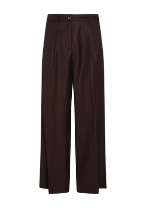 Nine In The Morning pleated tailored trousers - Brown