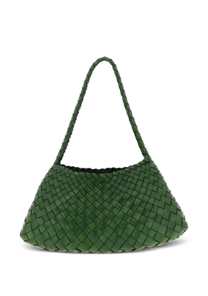 DRAGON DIFFUSION Rosanna woven-leather shoulder bag - Green