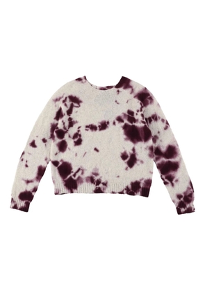Suzusan tie-dye crew-neck sweater - Neutrals