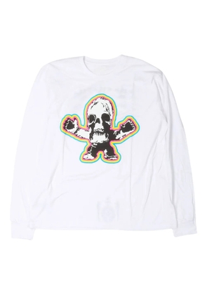 Chrome Hearts FOTI Scroll logo long-sleeves T-shirt - White