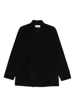 Universal Works corduroy wrap blazer - Black
