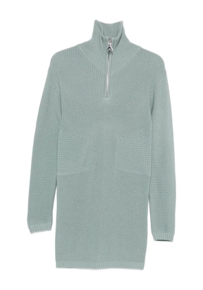 Patrizia Pepe zip-up knitted dress - Green