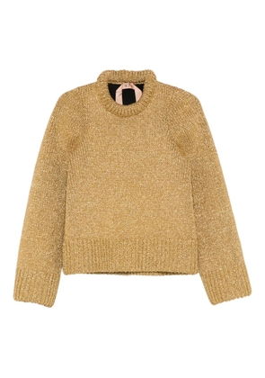 Nº21 ribbed roundneck knitwear - Gold