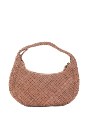 VISONA` wovel clutch bag - Brown