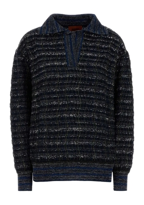 Missoni metallic-thread detailed sweater - Blue