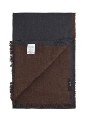 Fay fringed scarf - Blue