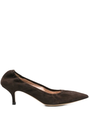 P.A.R.O.S.H. pointed-toe kitten-heel pumps - Brown