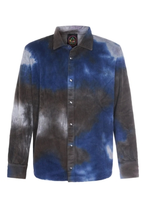 Mauna Kea corduroy tie-dye shirt - Blue