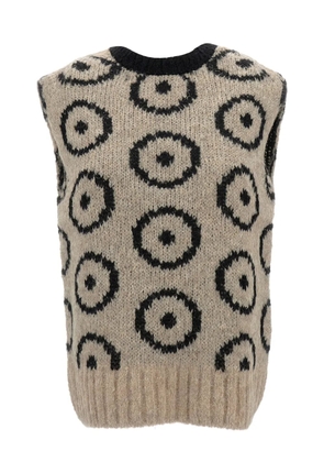 THIBAULT VAN DER STRAETE circle-pattern vest - Neutrals