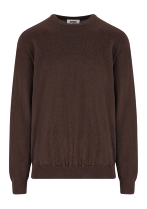 ALPHA STUDIO crew-neck cashmere sweater - Brown