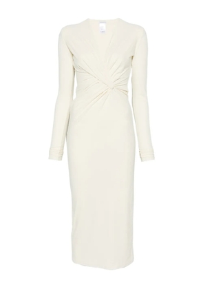 Amazuìn Sienna knotted midi dress - Neutrals