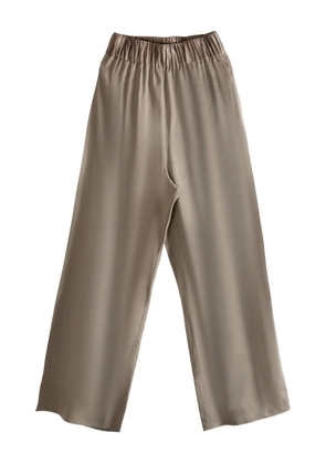 Cortana Glimmer elasticated-waistband palazzo pants - Brown