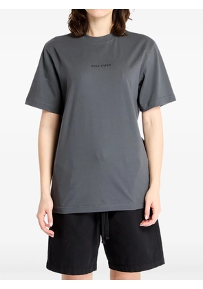 Daily Paper Tin Lid logo-print graphic T-shirt - Grey