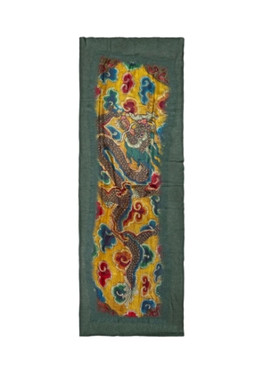 MIRROR IN THE SKY floral-print scarf - Green