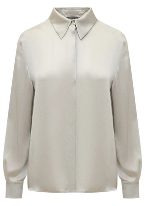 Alberta Ferretti satin shirt - Grey