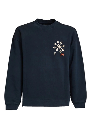 FLOWER MOUNTAIN Bakin-One long-sleeved cotton jumper - Blue