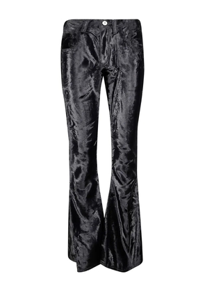 Junya Watanabe velvet-finish trousers - Black