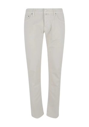 Jacob Cohën button-fly trousers - White
