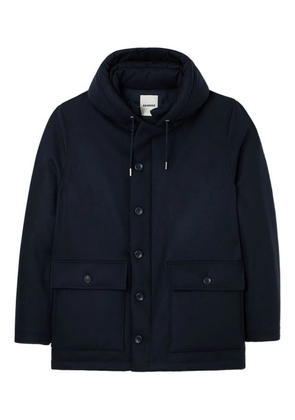 SANDRO hooded pocket coat - Blue