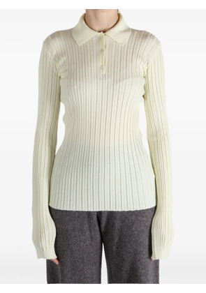 Calvin Klein ribbed polo shirt - Neutrals