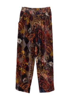 YAVI floral-print trousers - Brown