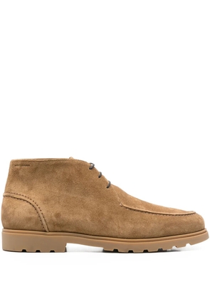 Stuart Weitzman lace-up suede boots - Neutrals