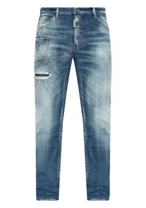 DSQUARED2 logo-patch jeans - Blue