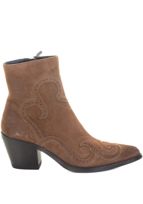 ducanero pointed-toe ankle boots - Brown