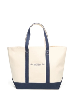 Sporty & Rich logo-print tote bag - Neutrals