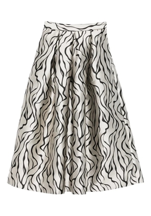 Lunatica Milano pleated maxi skirt - Grey