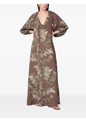 Bernadette Georgio floral-print maxi dress - Brown