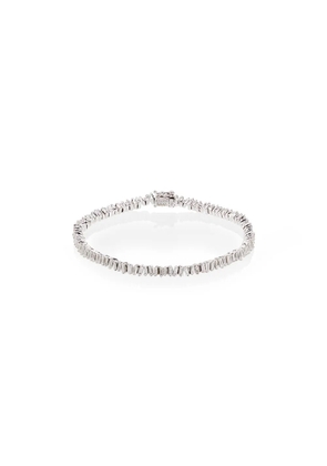 Suzanne Kalan 18kt white gold diamond mini tennis bracelet - Silver
