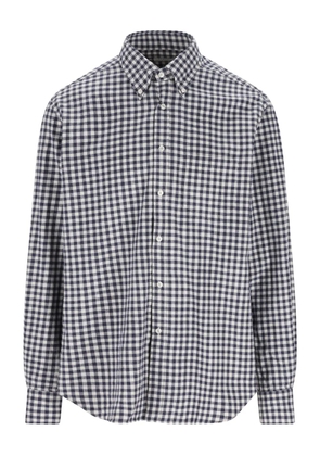 Xacus gingham-print shirt - Blue