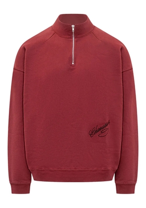 Willy Chavarria Bravo Quarter Zip sweatshirt - Red