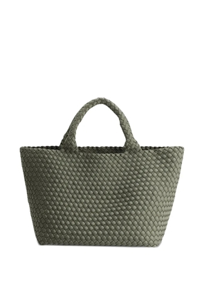 MARREA braided-handle tote bag - Green