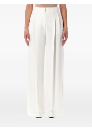 Alberta Ferretti pleated wide-leg trousers - White