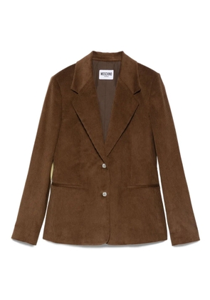 MOSCHINO JEANS corduroy blazer - Brown