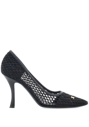 Ferragamo 95mm Vara-appliqué slingback pumps - Black