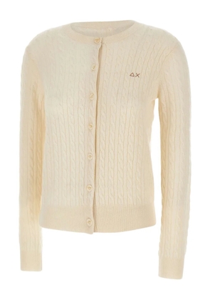 Sun68 cable-knit cardigan - Neutrals