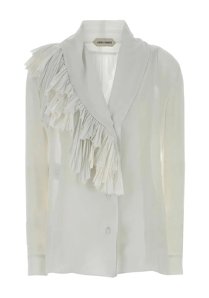 Alberta Ferretti ruffled blouse - White