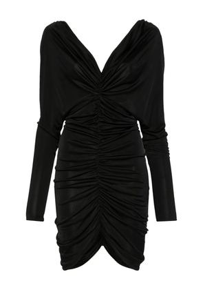 Atlein satin midi dress - Black